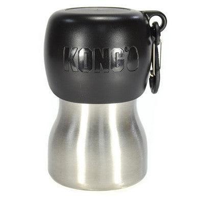 KONG H2O (280ml/9.5oz) Stainless Steel Bottle Black - North East Pet Shop KONG
