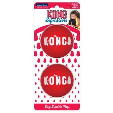 KONG Signature Balls 2-pk Large - North East Pet Shop KONG