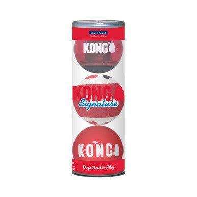 KONG Signature Balls 3pk Assorted Large - North East Pet Shop KONG