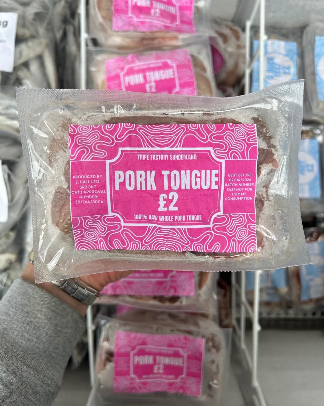 Large Pig Tongue - Tripefactory Sunderland - Raw Frozen Treats - North East Pet Shop Tripefactory Sunderland