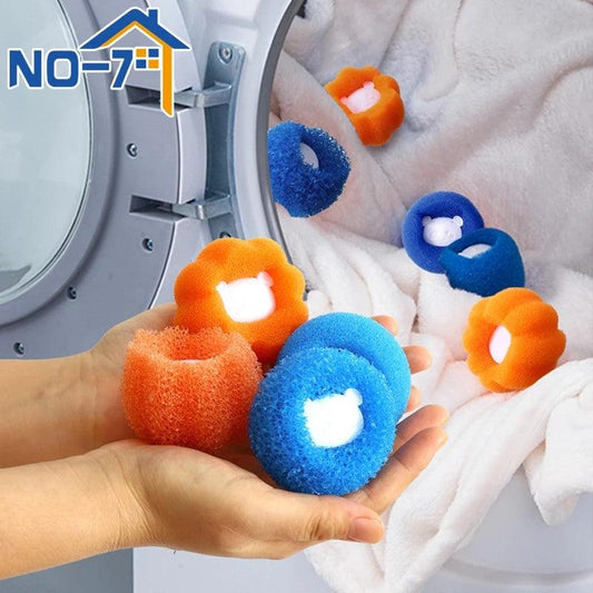 Laundry Balls Pet Hair Collector for Washing Machine Reusable Laundry Lint Catcher Removes Lint From Clothes Pet Cat Accessories - North East Pet Shop North East Pet Shop 
