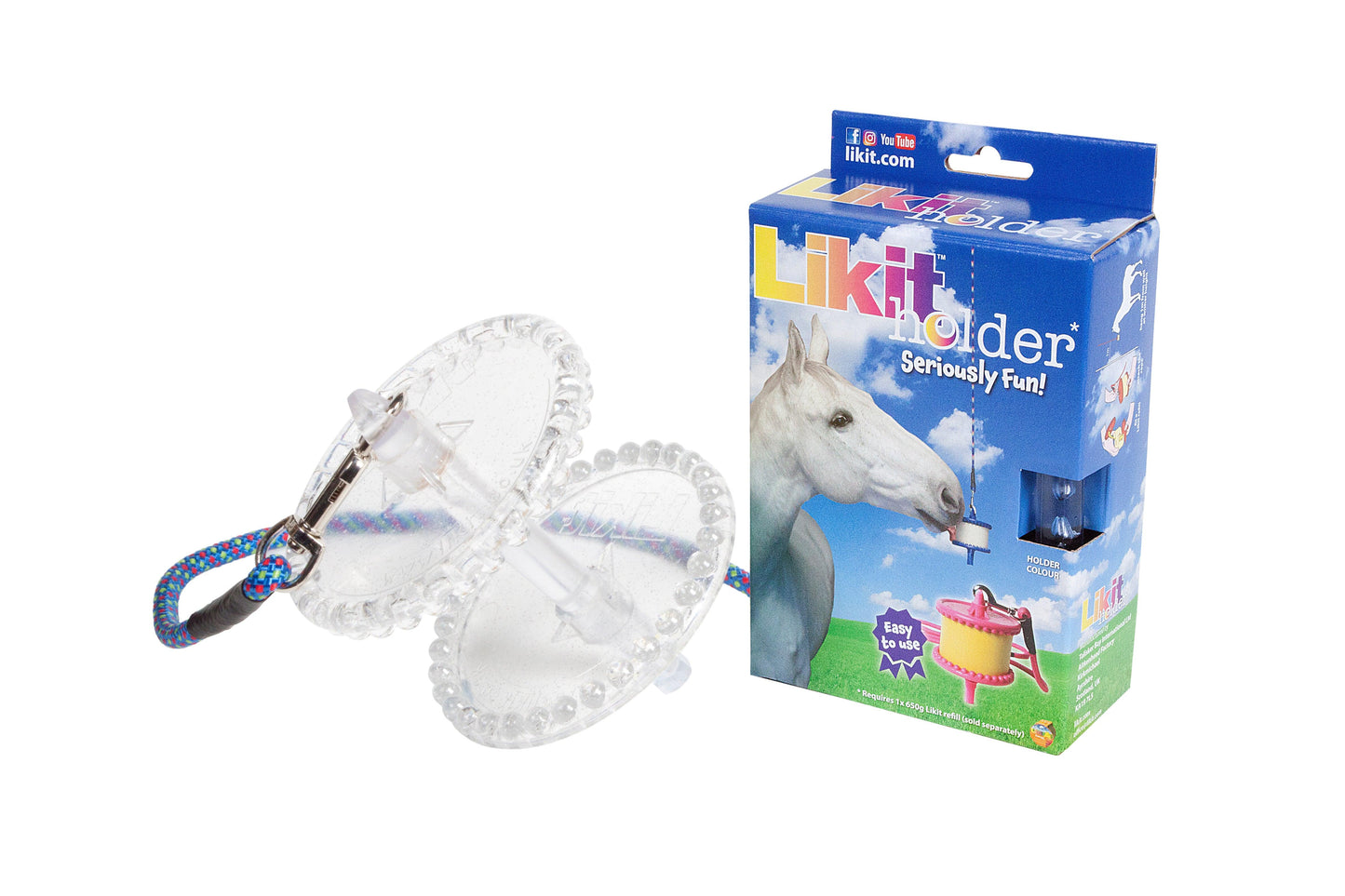 Likit Holder Clear Glitter - North East Pet Shop Likit