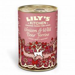Lily's Kitchen Dog Venison & Wild Boar Terrine, 6 x 400 - North East Pet Shop Lillys Kitchen
