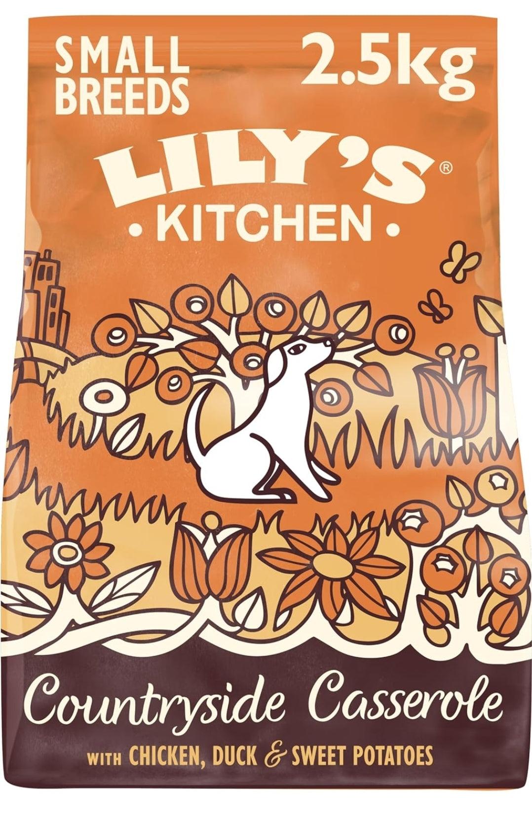 Lily's Kitchen Made with Natural Ingredients Adult Small Breed Dry Dog Food Chicken & Duck Grain-Free Recipe 2.5kg - North East Pet Shop Lily's Kitchen