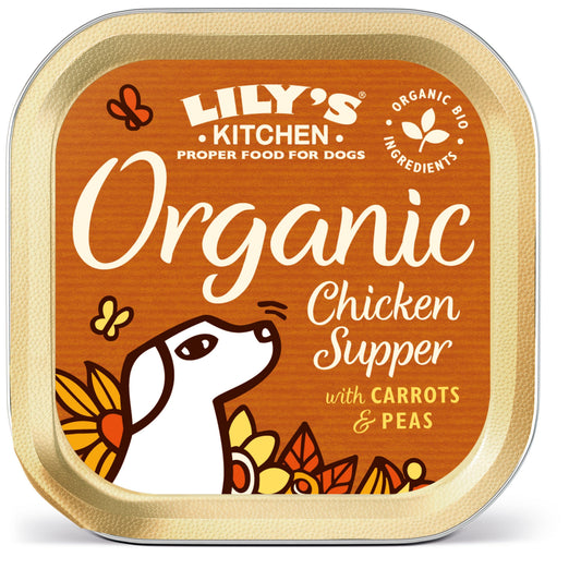 Lily's Kitchen Organic Chicken Supper Foil 11 x 150g - North East Pet Shop Lily's Kitchen