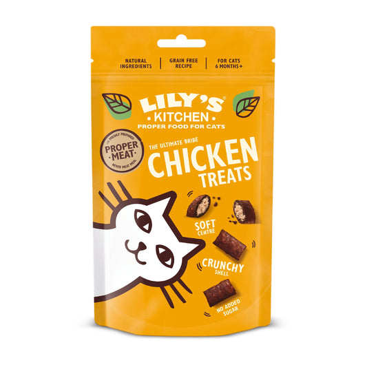 Lilys Kitchen Cat Chicken Treat 10x60g - North East Pet Shop Lily's Kitchen