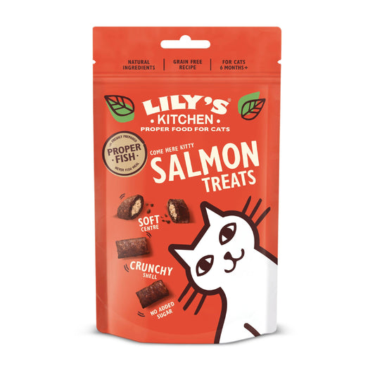 Lilys Kitchen Cat Salmons Treat 10x60g - North East Pet Shop Lily's Kitchen