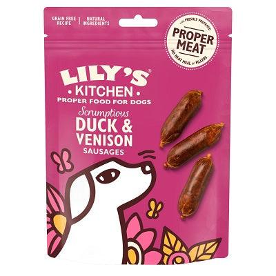 Lilys Kitchen Dck/Ven Sausage Trt 8x70g - North East Pet Shop Lily's Kitchen