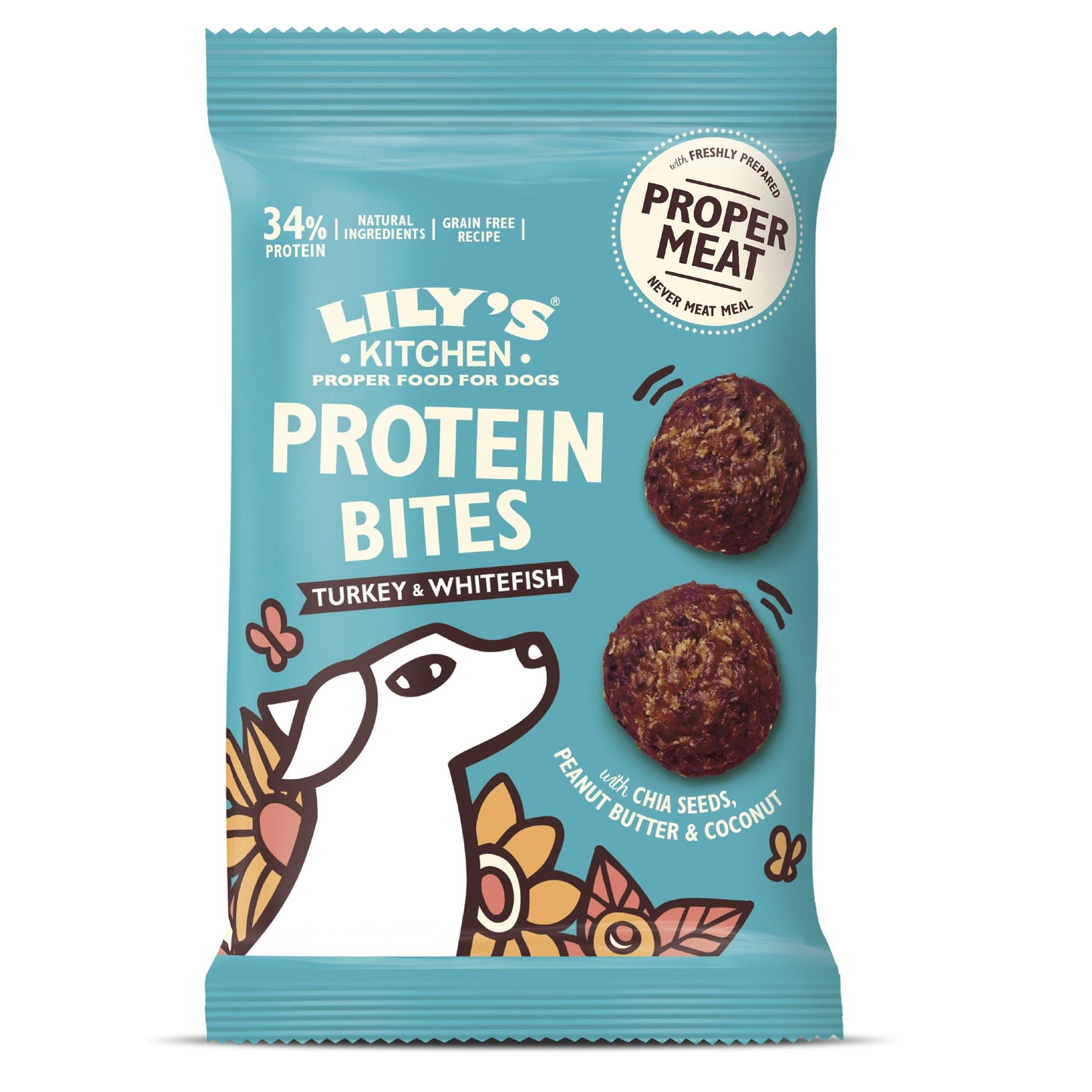 Lilys Kitchen Protein Bites Tk/Fsh40gx12 - North East Pet Shop Lily's Kitchen