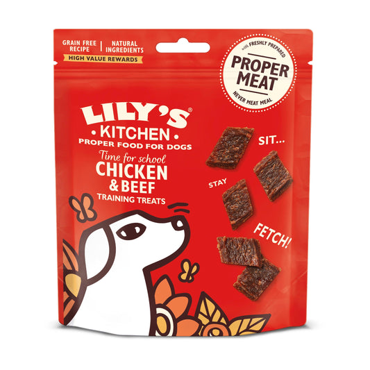 Lilys Kitchen Training Ck&Bf Treat 8x70g - North East Pet Shop Lily's Kitchen