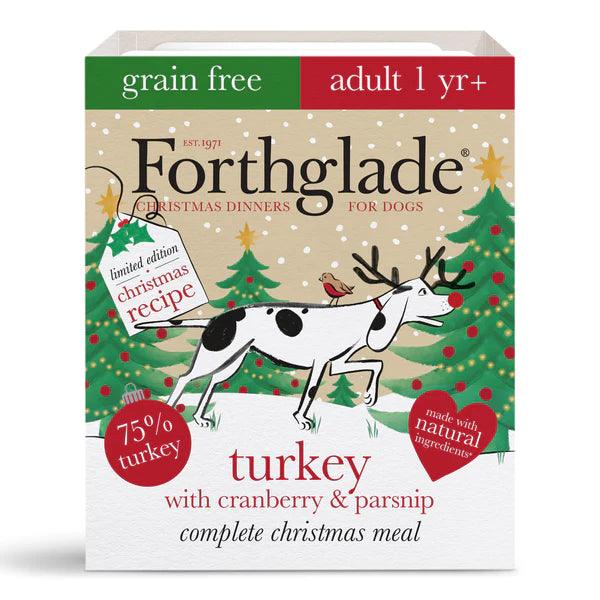 Limited Edition Christmas Dinner - Turkey With Cranberry & Parsnip Wet Dog Food - North East Pet Shop Forthglade