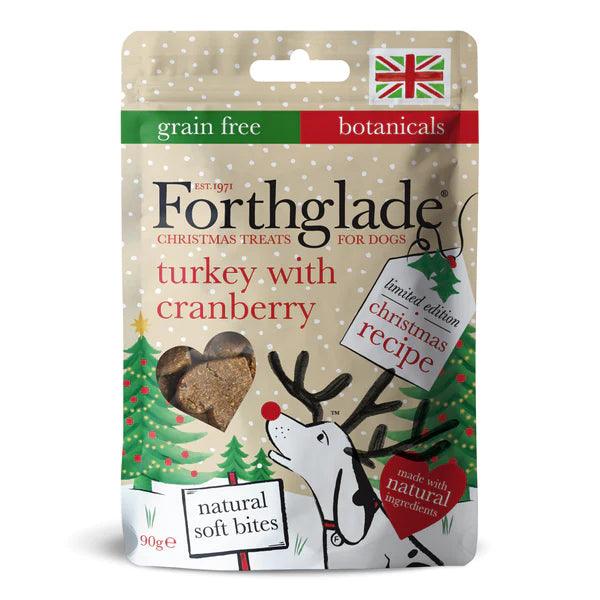 Limited Edition Christmas Soft Bite Treats With Turkey & Cranberry - North East Pet Shop Forthglade