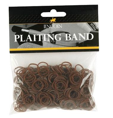 Lincoln Plaiting Bands 500s Brown - North East Pet Shop Lincoln