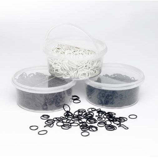 Lincoln Plaiting Bands Tub - White - North East Pet Shop Lincoln