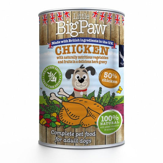 Little Big Paw Dog Chicken Beans & Sweet Potato 390g x 12 - North East Pet Shop Little Big Paw