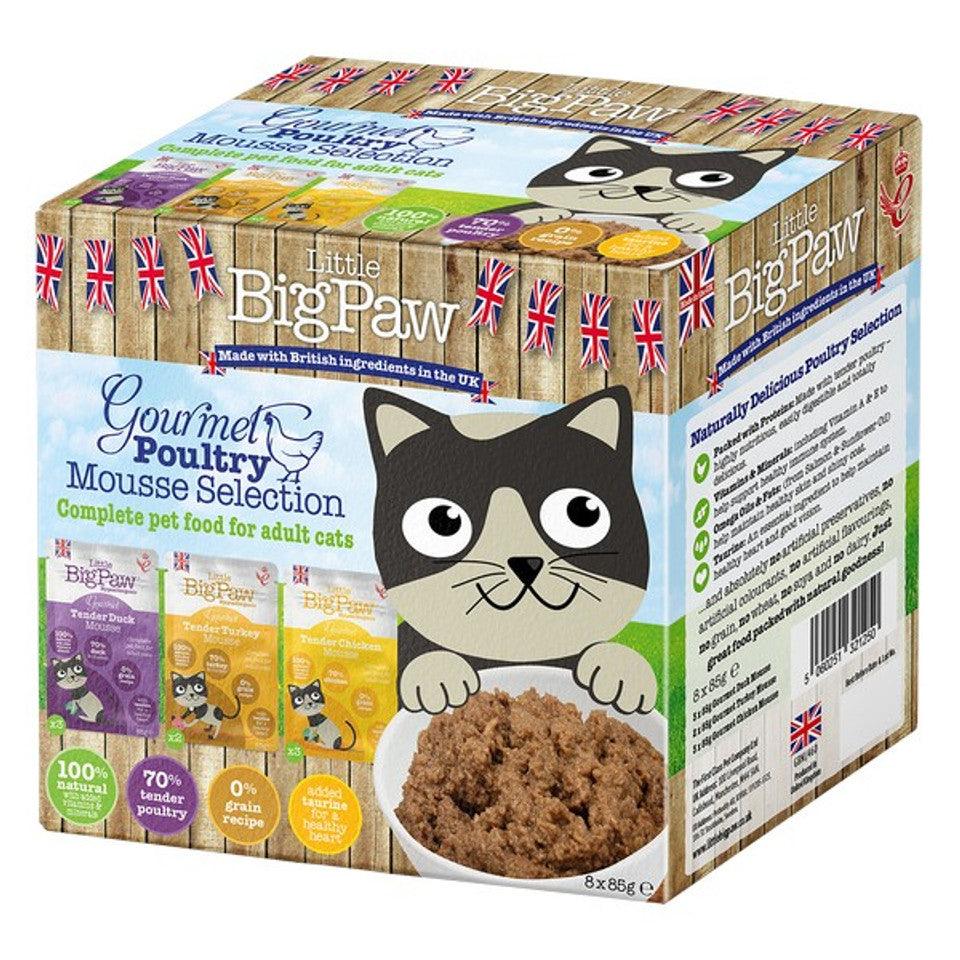 Little Big Paw Gourmet Poultry Mousse Selection 6x85g - North East Pet Shop Little Big Paw