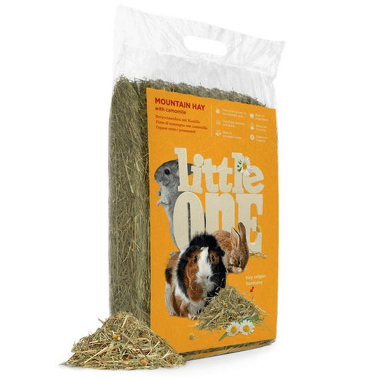 Little One Mountain Hay With Camomile, Not Pressed 400G - North East Pet Shop The Little One