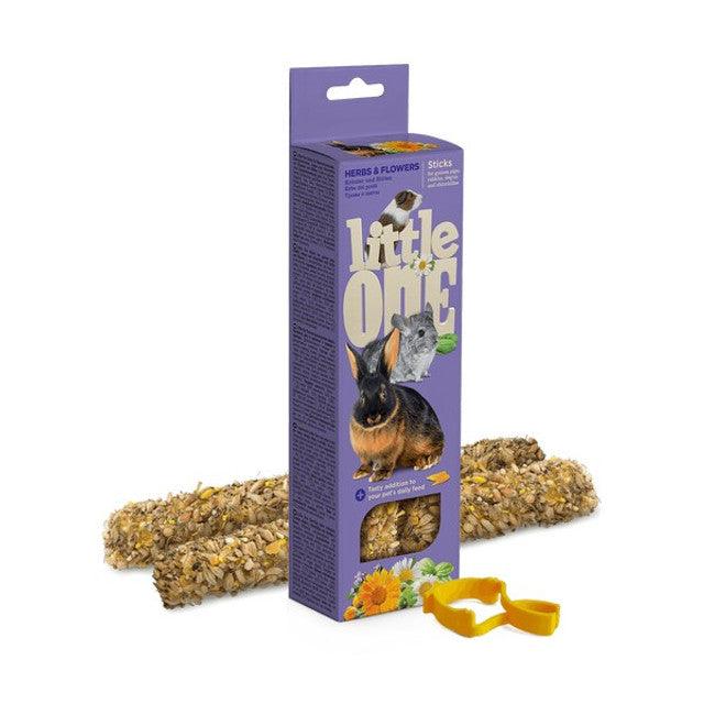 Little One Sticks For Guinea Pigs Rabbits And Chinchillas With Herbs And Flowers 2х55G - North East Pet Shop The Little One