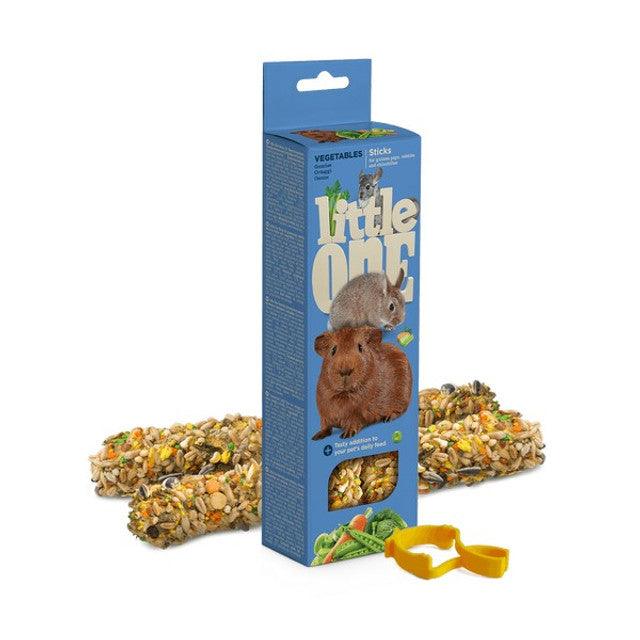 Little One Sticks For Guinea Pigs, Rabbits And Chinchillas With Vegetables 2x60G - North East Pet Shop The Little One