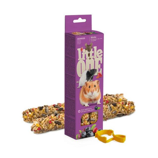 Little One Sticks For Hamsters, Rats, Mice And Gerbils With Berries 2x60G - North East Pet Shop The Little One