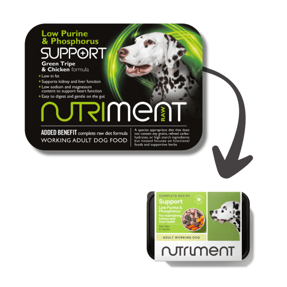 Low Purine & Phosphorus Support - 500g tub - North East Pet Shop Nutriment