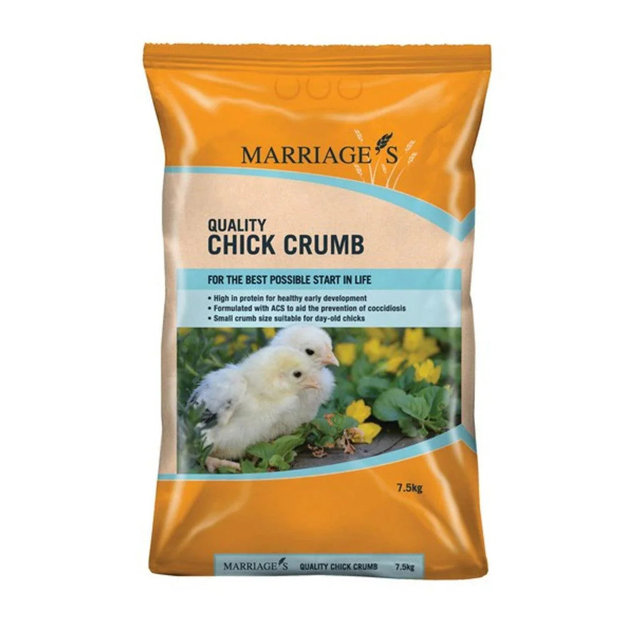 Marriages Chick Crumbs+Coccidiostat 7.5kg - North East Pet Shop Marriage's