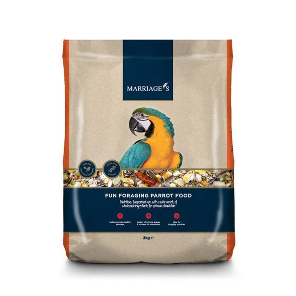 Marriages Fun Foraging Parrot Food 2Kg - North East Pet Shop Marriage's