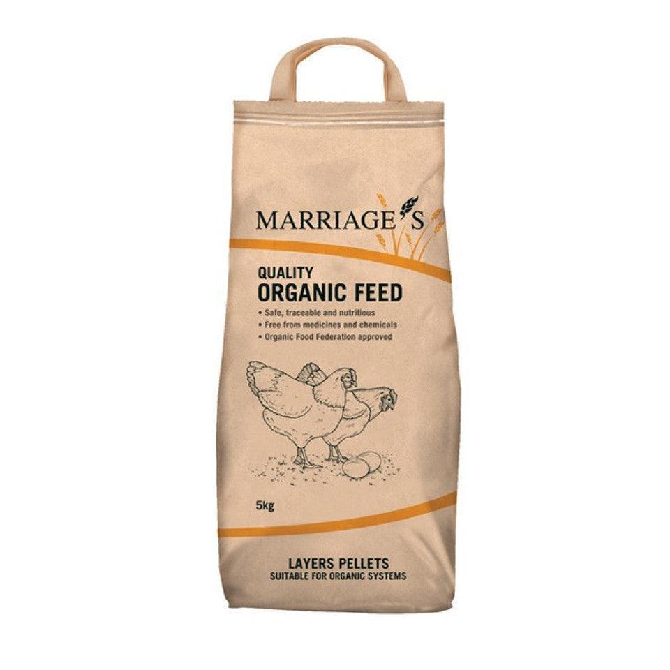 Marriages Organic Layers Pellets 5kg - North East Pet Shop Marriage's