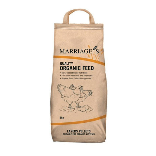 Marriages Organic Layers Pellets 5kg - North East Pet Shop Marriage's