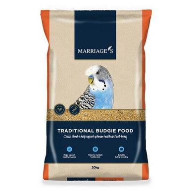 Marriages Traditional Budgie Food 20kg - North East Pet Shop Marriage's
