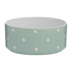 Mason Cash Polka Dot Sage Bowl - North East Pet Shop Danish Design