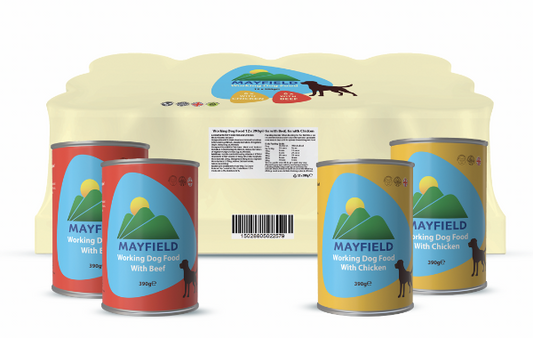 Mayfield Working Dog Food 12 x 390g - NO VAT - North East Pet Shop Mayfield