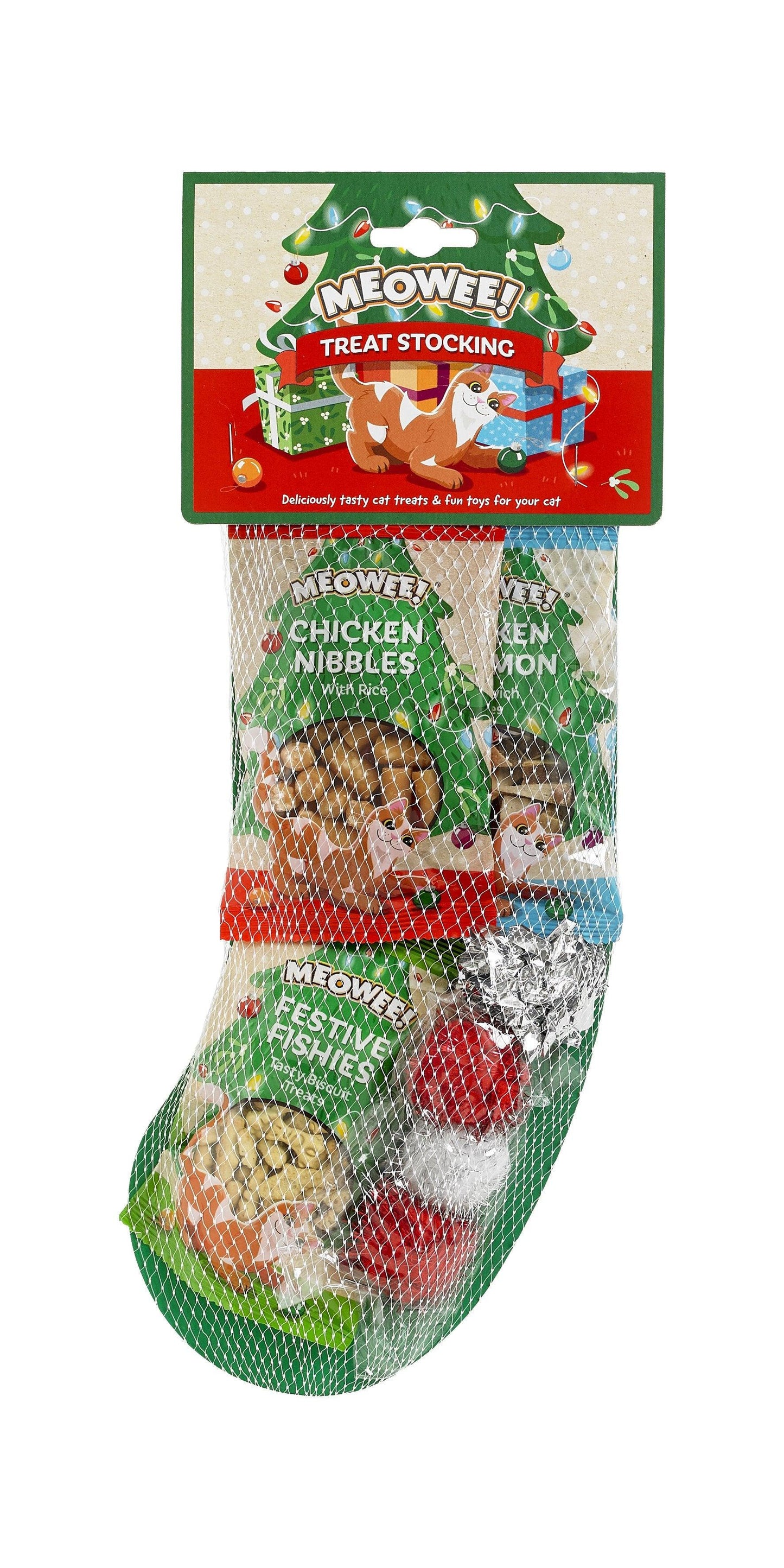 Meowee! Xmas Treat Cat Stocking - North East Pet Shop Meowee!