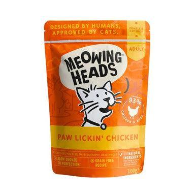 Meowing Heads Paw Lickin Chicken 100g - North East Pet Shop Meowee!