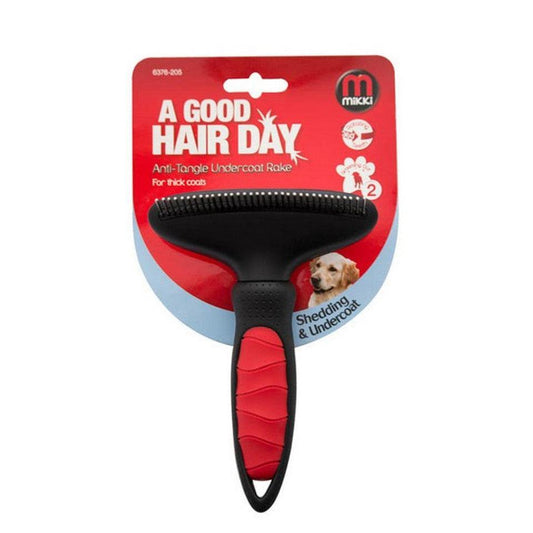 Mikki Anti-Tangle Undercoat Rake For Thick Coats Large - North East Pet Shop Mikki