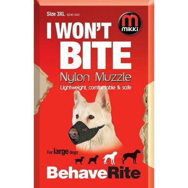 Mikki Nylon Fabric Muzzle Size 3 XLarge - North East Pet Shop Mikki