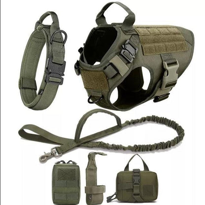 Military Grade Tactical Dog Harness Set - North East Pet Shop Dog Shack UK