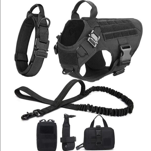 Military Grade Tactical Dog Harness Set - North East Pet Shop Dog Shack UK