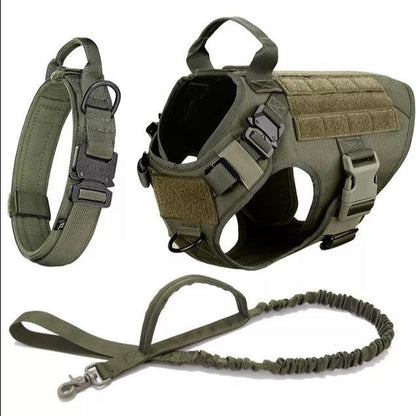Military Grade Tactical Dog Harness Set - North East Pet Shop Dog Shack UK