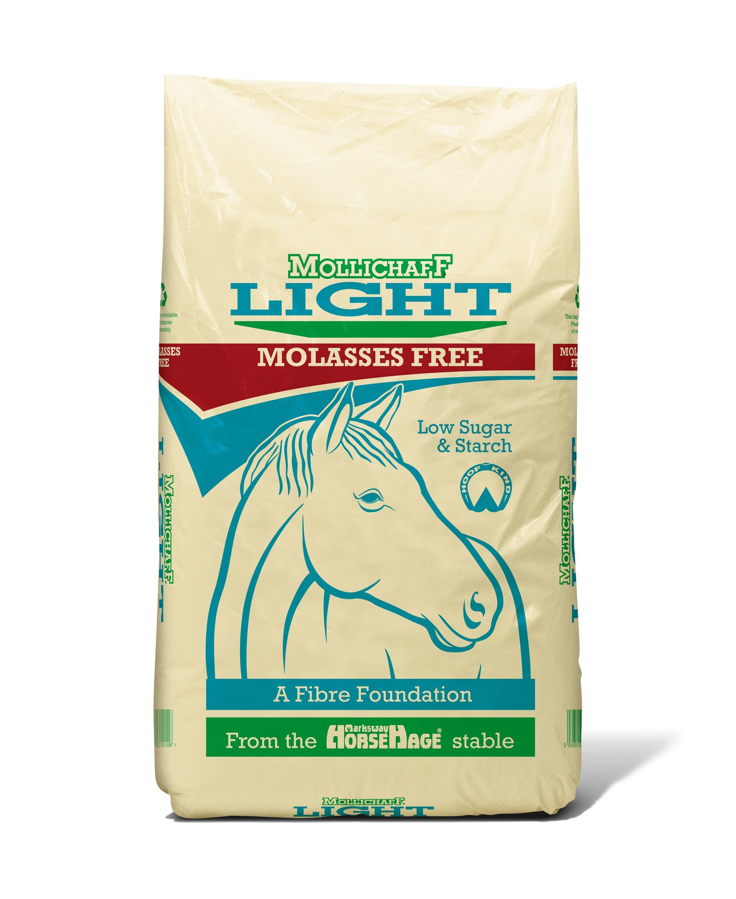 Mollichaff Light Molasses Free 12.5kg - North East Pet Shop Mollichaff