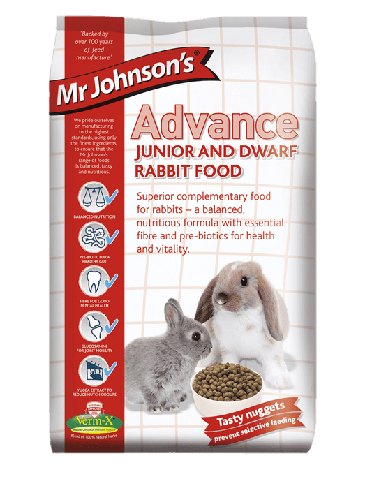 Mr Johnsons Advance Jr&Dwf Rabbit - North East Pet Shop Mr Johnsons