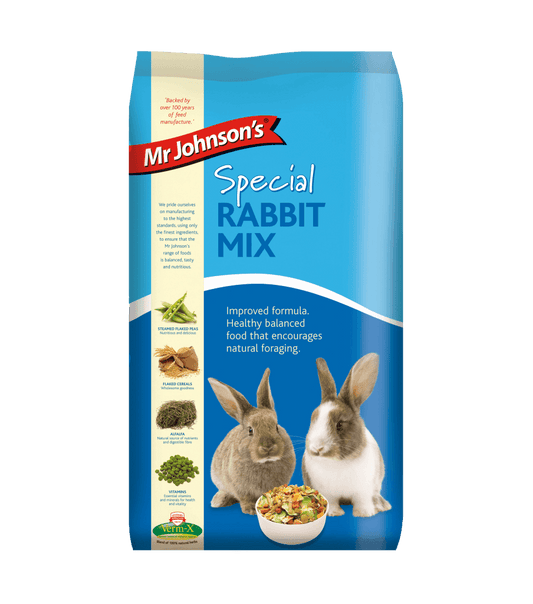 Mr Johnsons Special Rabbit Mix - No Added Pellets 15kg - North East Pet Shop Mr Johnsons