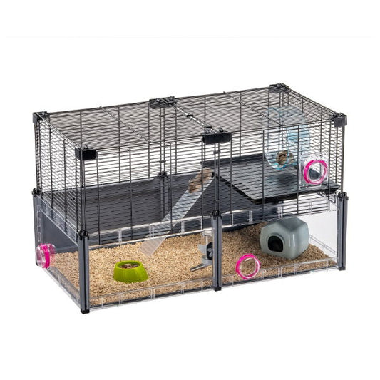 Multipla Hamster Black Cage - North East Pet Shop Multipla