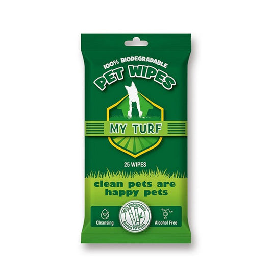 My Turf 100% Biodegradable Pet Wipes 15x20cm 25 pcs per bag - North East Pet Shop My Turf