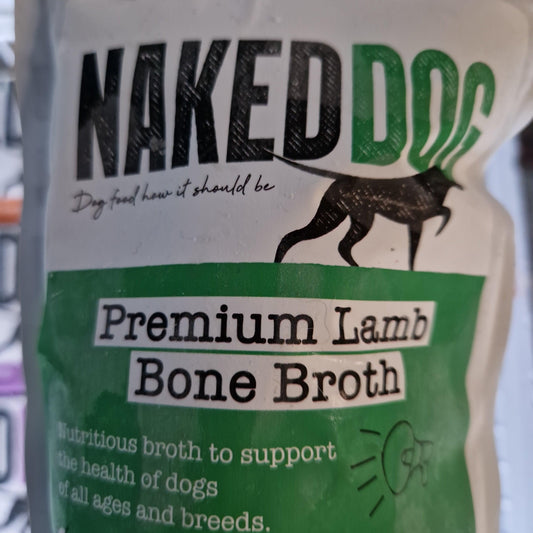 Naked Dog Premium Bone Broth Lamb - North East Pet Shop Naked Dog