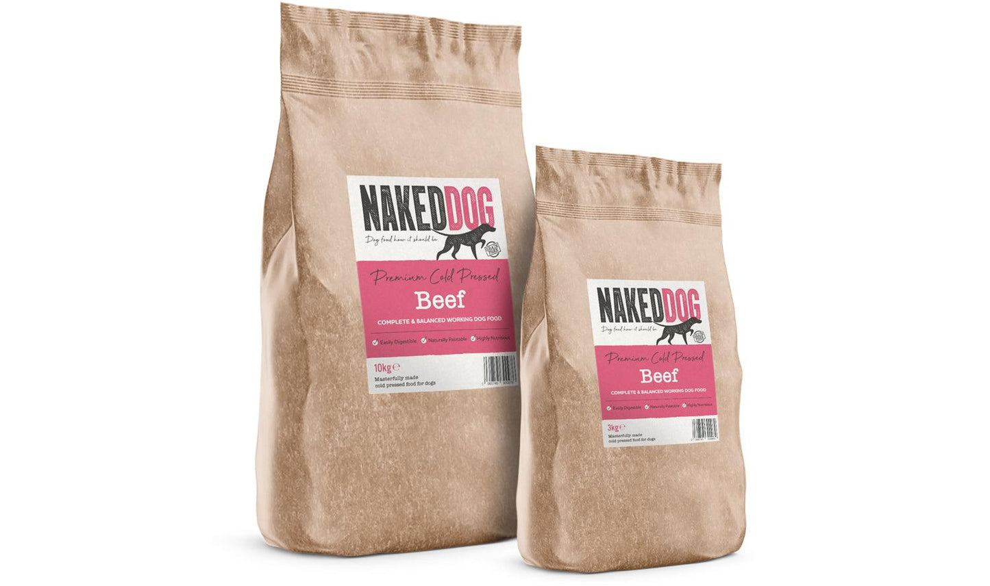 Naked Dog Premium Cold Pressed Beef - North East Pet Shop Naked Dog