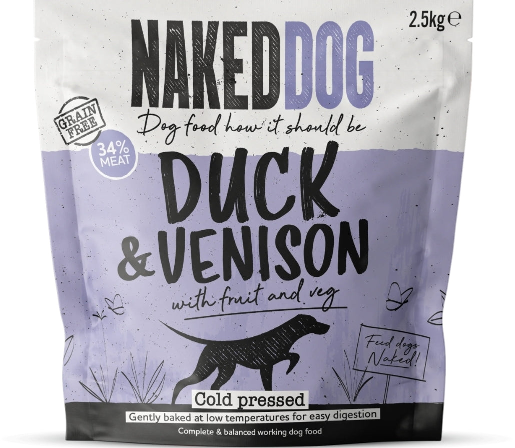 Naked Dog Premium Cold Pressed Duck and Venison - North East Pet Shop Naked Dog
