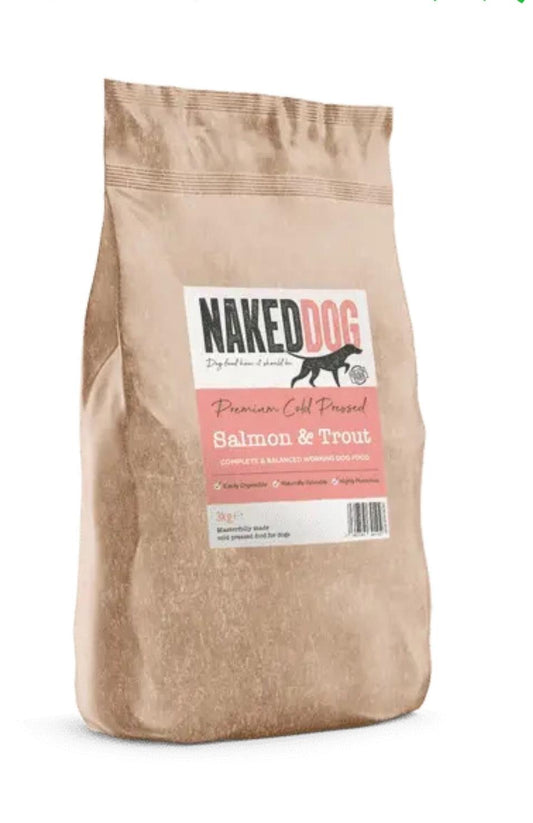 Naked Dog Premium Cold Pressed Trout & Salmon - North East Pet Shop Naked Dog