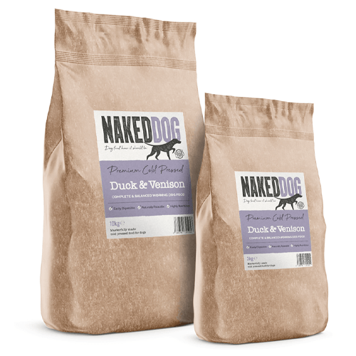 Naked Dog Premium Cold Pressed Venison and Duck - North East Pet Shop Naked Dog