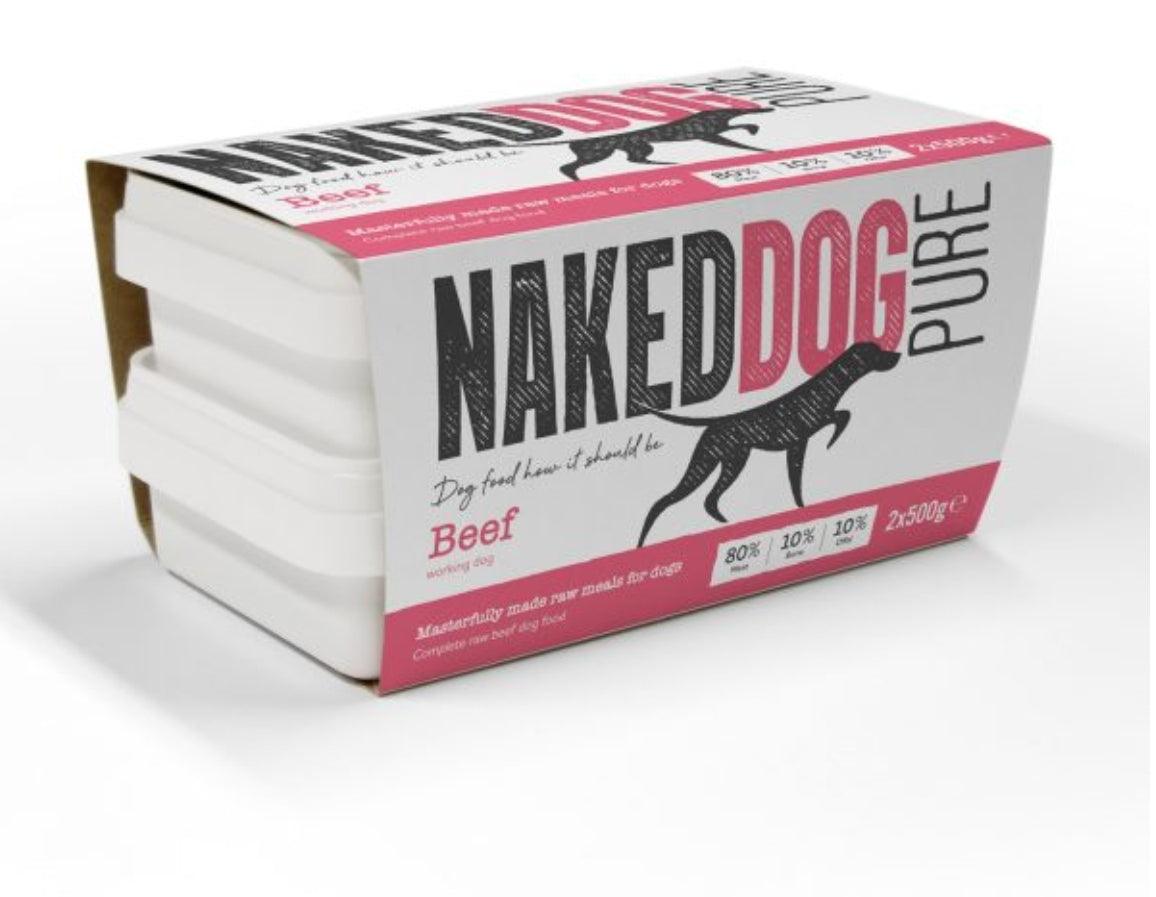 Naked Dog Pure 80/10/10 Beef - North East Pet Shop Naked Dog